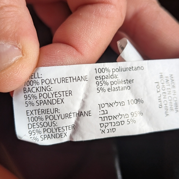 Women's Black faux leather Leggings - Picture 7 of 10